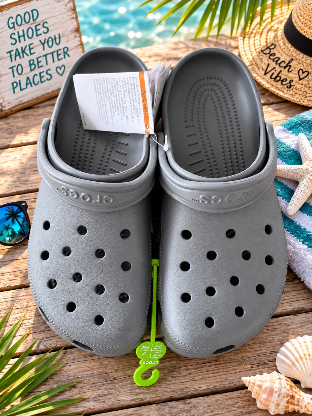 CROCS Kids Classic Clog in Gray